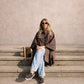 Oversized Cape Coat - Brown