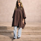 Oversized Cape Coat - Brown