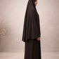 PREMIUM JERSEY KHIMAR ABAYA SET - BRUIN