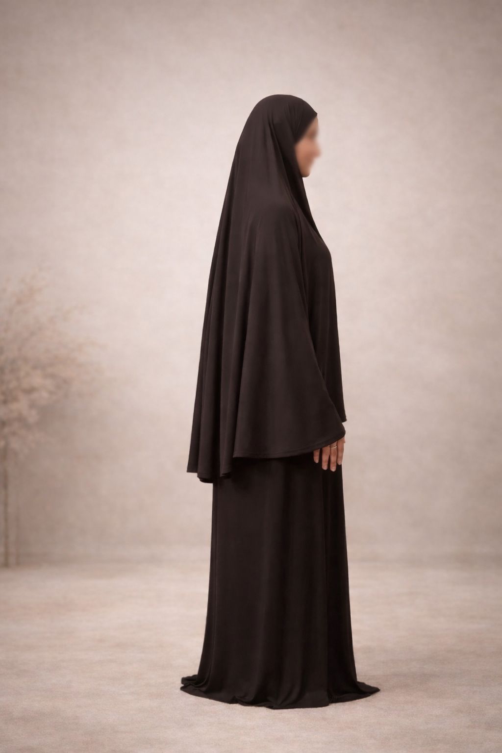 PREMIUM JERSEY KHIMAR ABAYA SET - BRUIN