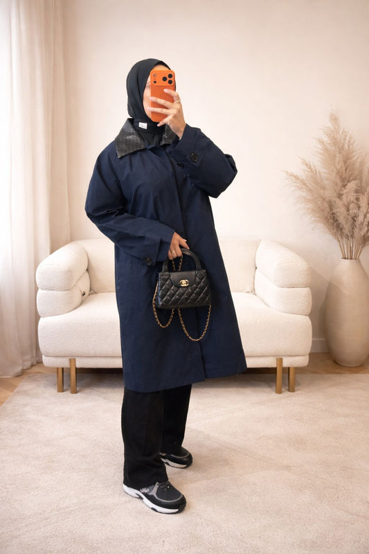 The Signature Trench coat - Navy-blue